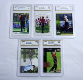 2001 UPPER DECK GOLF TIGER WOODS LOT (5)