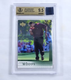 BECKETT 9.5 2001 UPPER DECK #1 TIGER WOODS