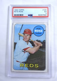 1969 TOPPS PETE ROSE PSA  EX 5