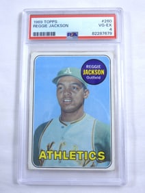 1969 TOPPS REGGIE JACKSON PSA VG-EX 4
