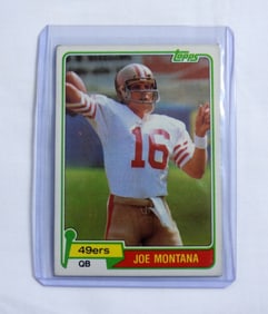 1981 TOPPS #216 JOE MONTANA ROOKIE