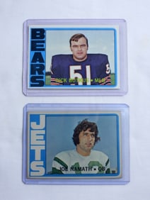 1972 TOPPS  JOE NAMATH & DICK BUTKUS