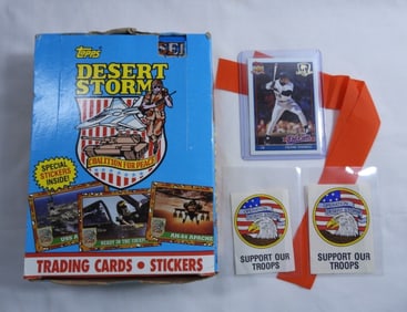 1991 TOPPS DESERT STORM SER. 1 WAX BOX
