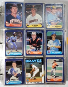 LARGE BASEBALL CARD ALBUM 1986-1988