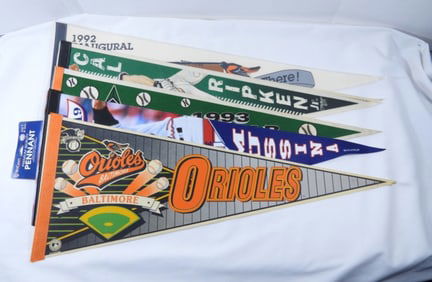 (5) VTG BALTIMORE ORIOLES PENNANTS