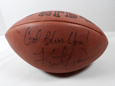 KURT WARNER SIGNED WILSON FOOTBALL