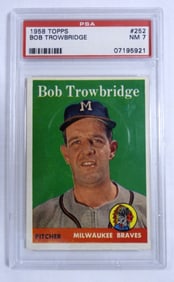 1958 TOPPS BOB TROWBRIDGE PSA 7