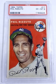 1954 TOPPS PHIL RIZZUTO PSA EX-MT 6