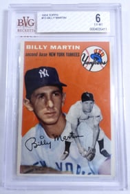 1954 TOPPS BILLY MARTIN PSA EX-MT 6