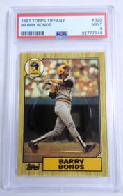 1987 TOPPS BARRY BONDS PSA MINT 9