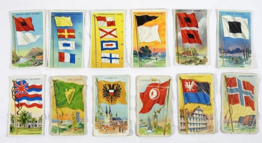 (12) 1909-1911 T- 59 FLAGS OF ALL NATIONS