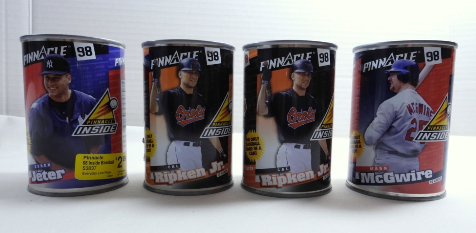 1998 PINNACLE CANS RIPKIN/MCGWIRE/JETER (1 of 2)