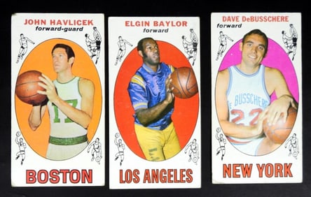 (3) 1969/70 TOPPS BASKETBALL STAR LOT