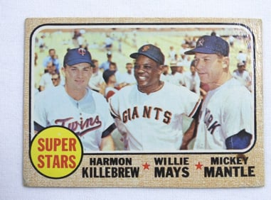 1968 TOPPS #490 WILLIE MAYS, SUPER STARS