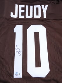 JERRY JEUDY AUTO #10  JERSEY- BECKETT