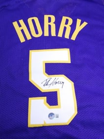 ROBERT HORRY #5 JERSEY AUTO- BECKETT