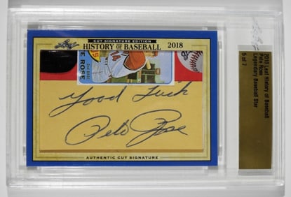 2018 LEAF PETE ROSE AUTO CARD