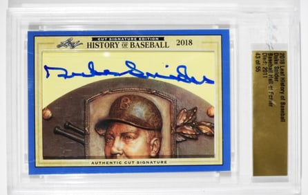 2018 LEAF DUKE SNIDER AUTO CARD