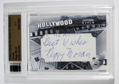 ACTRESS PEGGY MORAN AUTOGRAPH CARD