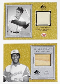 (2) SP LEGENDARY GAME USED CARDS