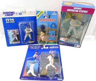 4 BASEBALL ACTION FIGURES