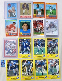 (16) FOOTBALL CARD LOT - UNITAS 1964