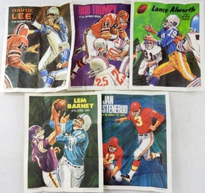 (15)1970 TOPPS FOOTBALL POSTERS