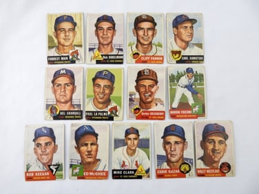 1953 TOPPS #192-204