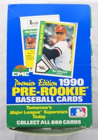 1990 PRE-ROOKIE BASEBALL WAX BOX