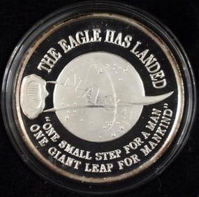 .80 ozt .999 SILVER APOLLO 11 COIN
