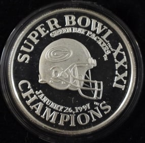 1ozt .999 SILVER SUPERBOWL XXXI COIN