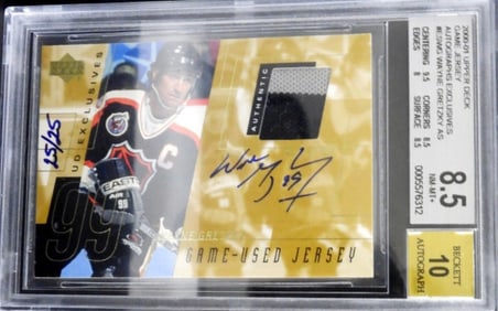 2000-01 UPPER DECK GRETZKY AUTO JERSEY