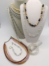 (9) PEARL, CRYSTAL & BEADED JEWELRY