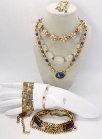 (7)VTG FASHION NECKLACE & BRACELET