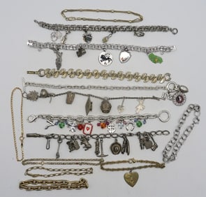 (14) BRACELETS - CHARM & MORE