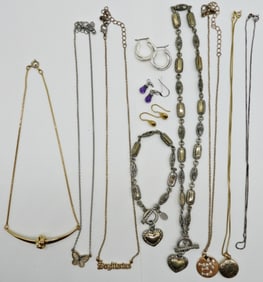 (11) NECKLACES, EARRINGS, BRACELET