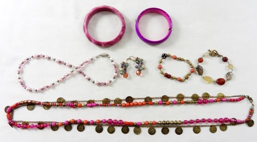 PINK HUGHES JEWELRY 7pc LOT