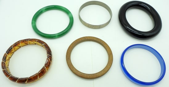 (6) VTG BANGLE BRACELETS