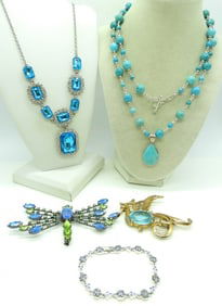 BLUE RHINESTONE / GEMSTONE LOT