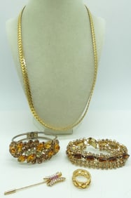 TOPAZ COLORED RHINESTONES & MORE