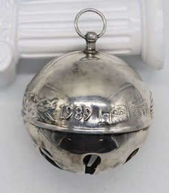 WALLACE 1989 JINGLE SLEIGH BELL ORNAMENT