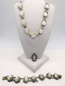CAMEO BRACELET & PENDANT (MOP) & MORE