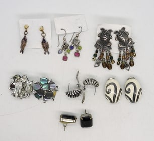 (7) PAIR OF EARRINGS - MISC LOT