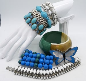 BUTTERFLY BELT BUCKLE & BRACELETS