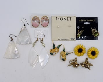 (8) PAIR OF PRETTY EARRINGS