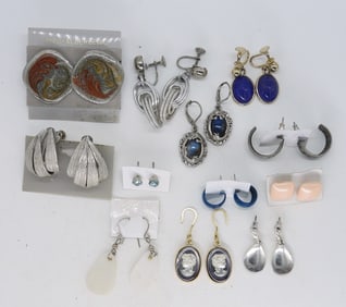 (12) VTG PIERCED & CLIP ON EARRINGS