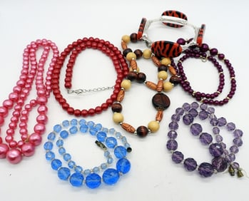 (7)  FASHION NECKLACES & BRACELET