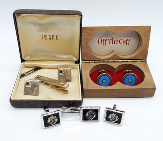 VINTAGE MEN'S CUFFLINK SETS