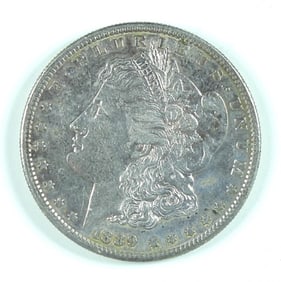 1889-S MORGAN SILVER DOLLAR