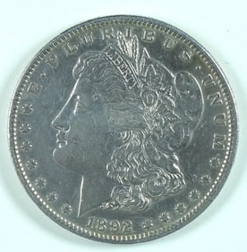 1892 MORGAN SILVER DOLLAR